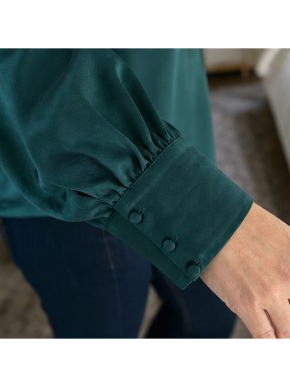 Rust Ruffle Blouse - Picture 5 of 6